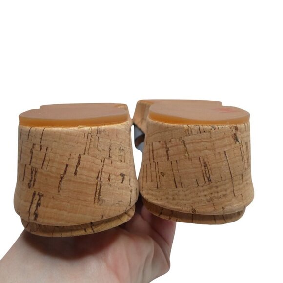 Kork-Ease Blue Leather Open Toe Wedge Heel Sandals Womens 7 - Picture 12 of 12